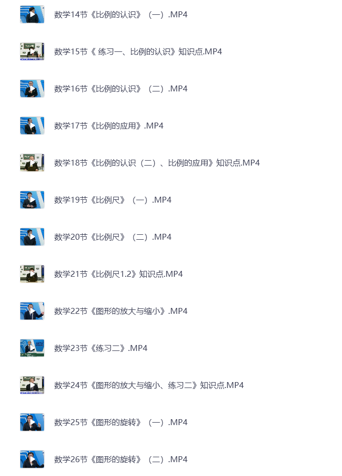 图片[3]-小学六年级下册（清华附小）语数英全科 同步视频课教程资源 打包下载