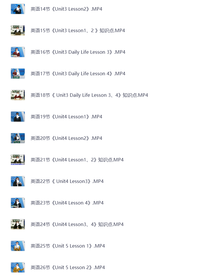 图片[7]-小学六年级下册（清华附小）语数英全科 同步视频课教程资源 打包下载