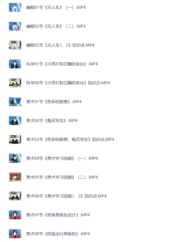 图片[8]-小学六年级下册（清华附小）语数英全科 同步视频课教程资源 打包下载