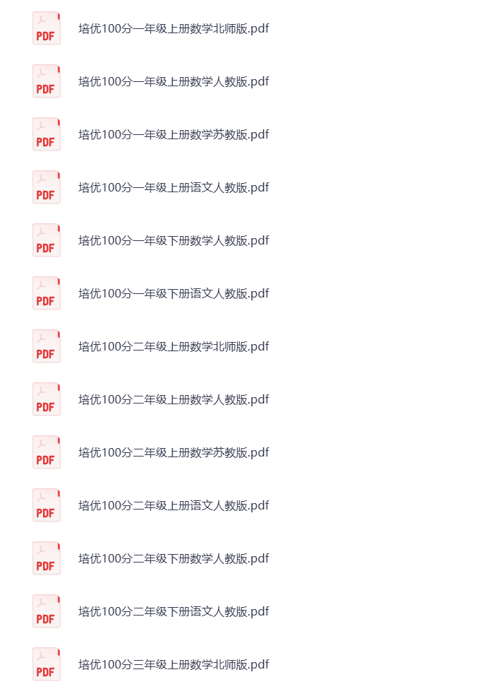图片[2]-小学1-6年级语数英  王朝霞培优100分 打包下载 可打印