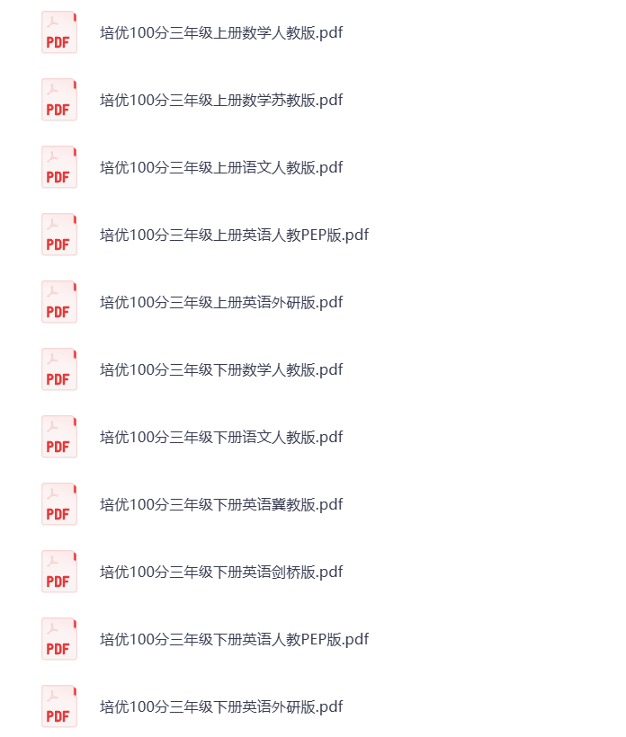 图片[3]-小学1-6年级语数英  王朝霞培优100分 打包下载 可打印