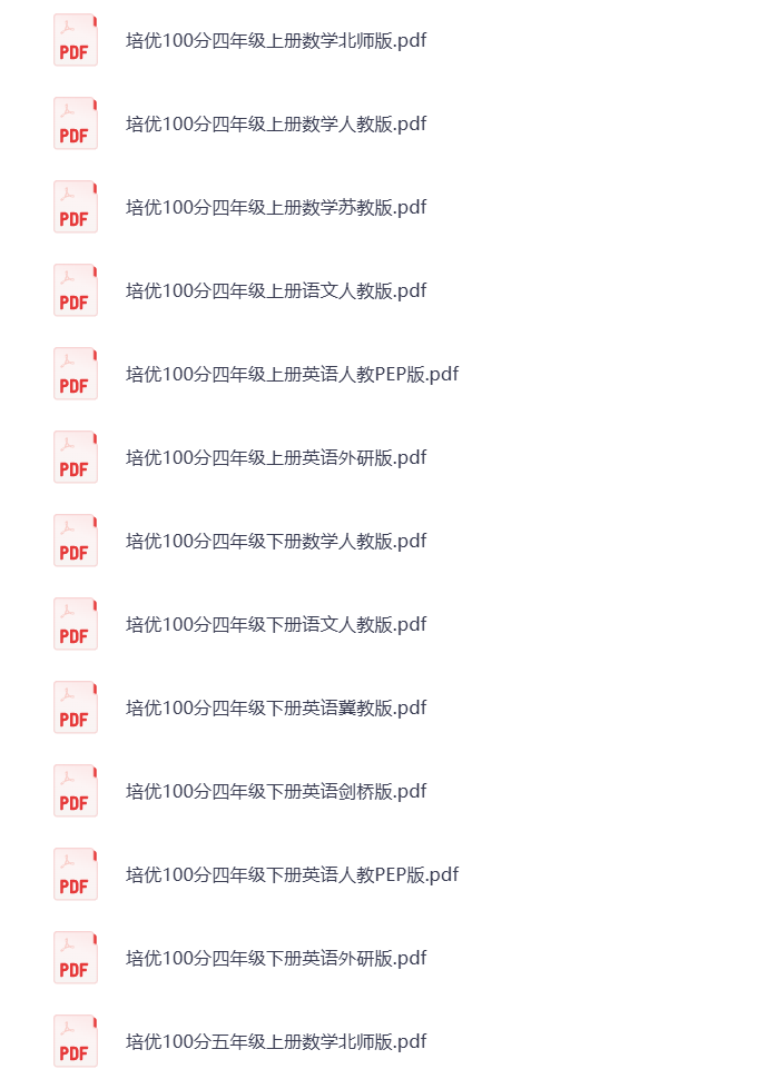 图片[4]-小学1-6年级语数英  王朝霞培优100分 打包下载 可打印