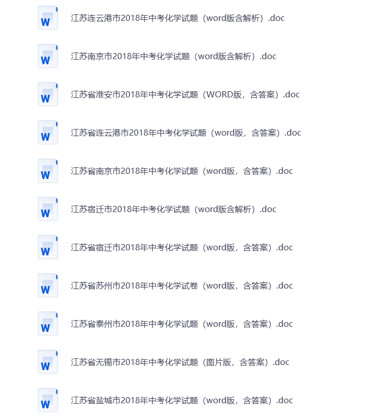 图片[1]-初中教辅 初中化学 全国版【2018中考真题】答案+解析 打包下载