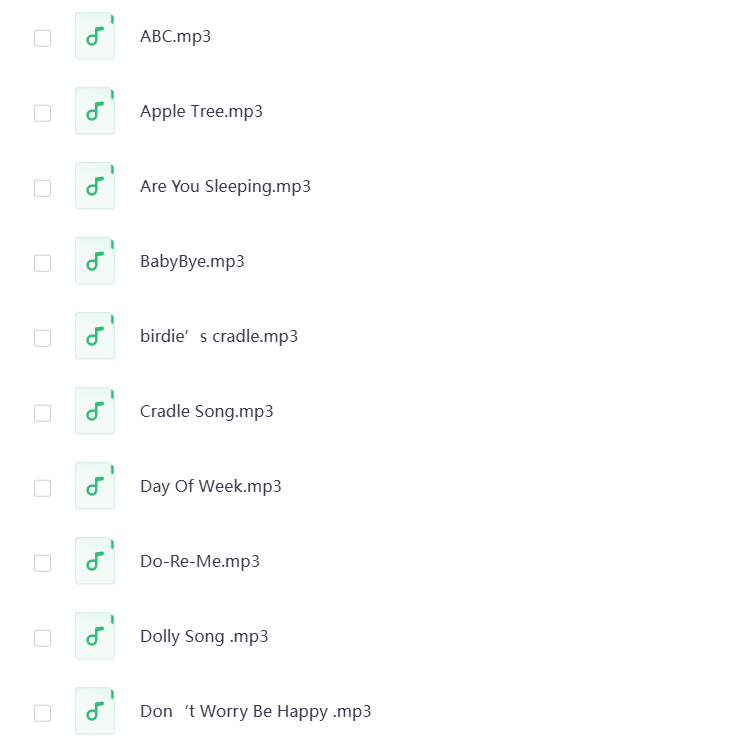 图片[2]-英文儿歌MP3音频 打包下载