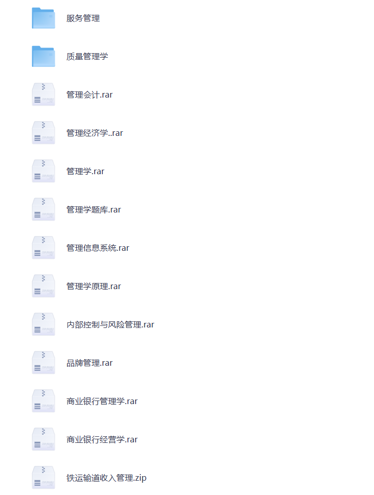 图片[1]-大学期末复习 管理学 各学科资料 打包下载