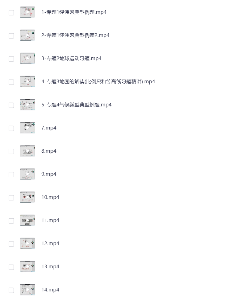 图片[1]-初中地理12合1课程 方法视频课 视频课 打包下载