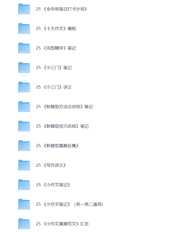 图片[2]-25考研资料汇总 英语 打包下载