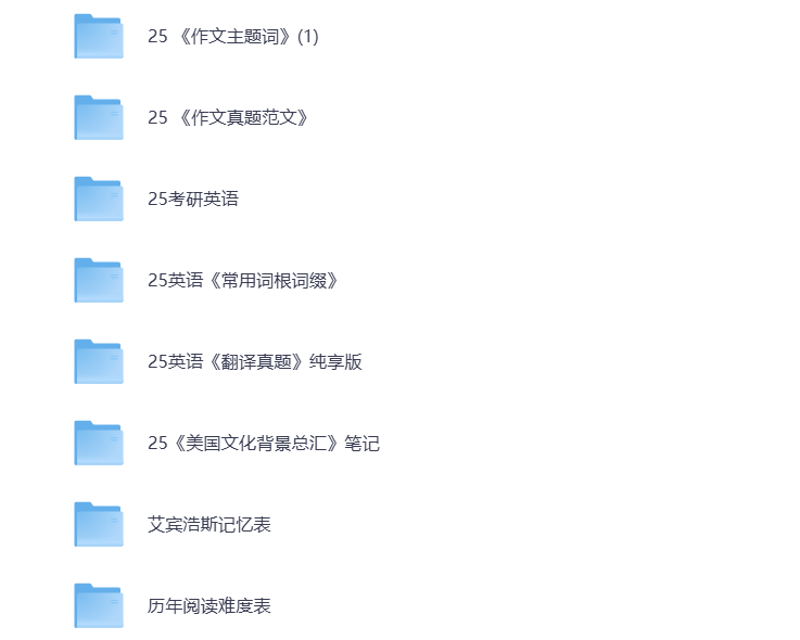 图片[5]-25考研资料汇总 英语 打包下载