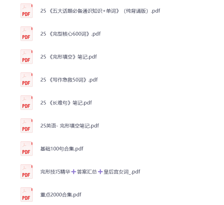 图片[6]-25考研资料汇总 英语 打包下载