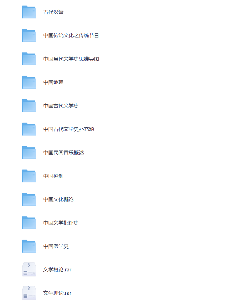 图片[1]-大学期末复习 国学 各学科资料 打包下载