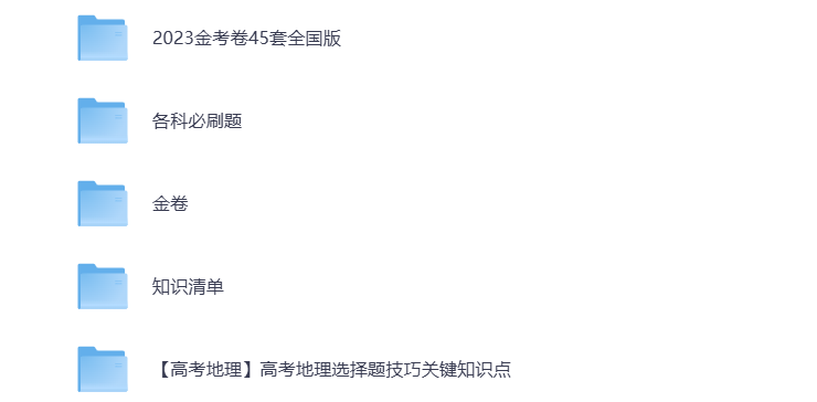 高考复习资料 高中各科必刷题 金卷全国版 打包下载-悦享资源