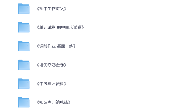 初中生物 教辅资料合集 打包下载-悦享资源