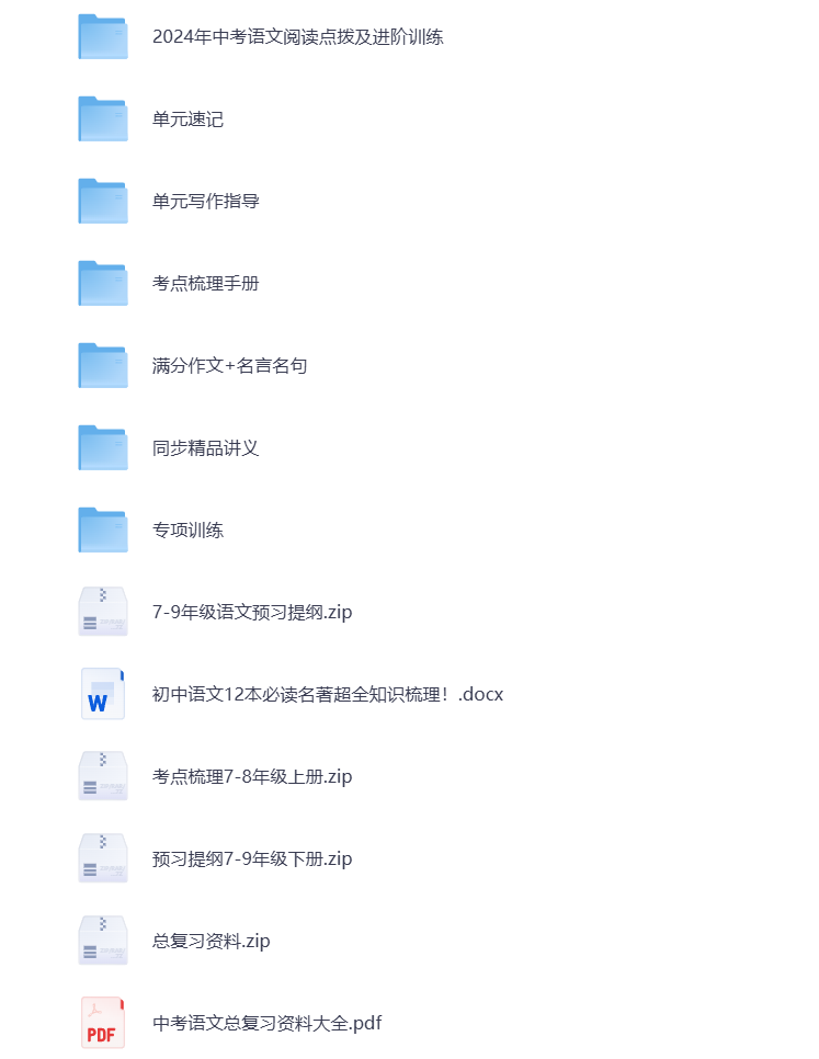 图片[1]-初中语文 教辅资料合集 打包下载