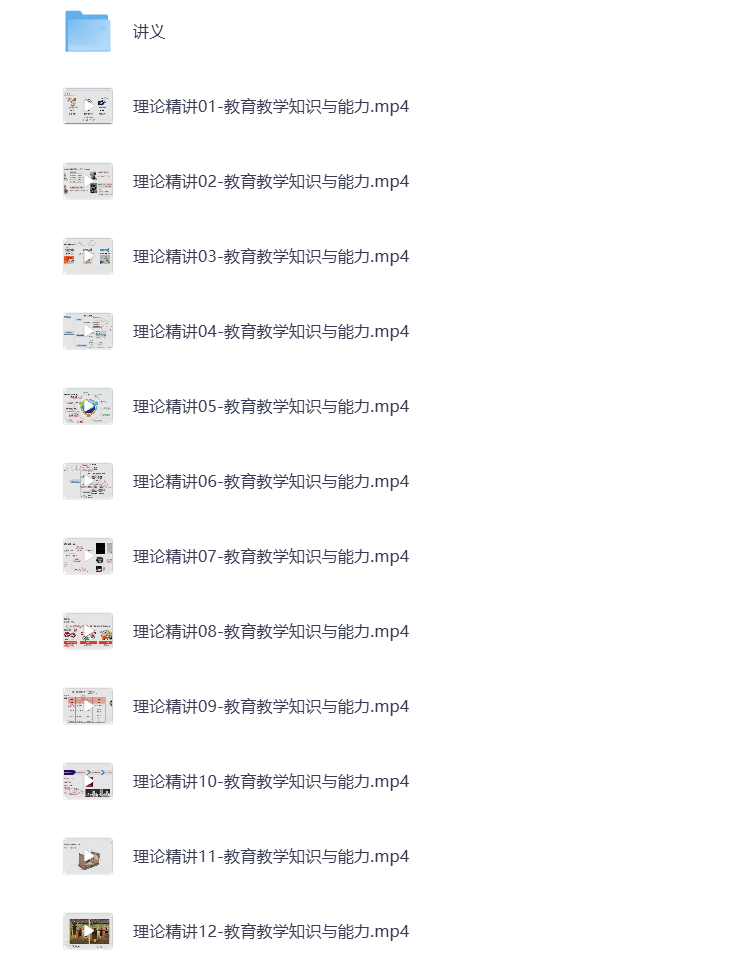 图片[3]-2024下教资网课（幼儿、小学、中学）教学知识与能力 综合素质 打包下载