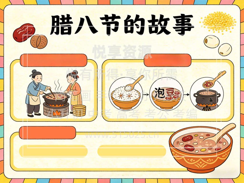 图片[2]-腊八节的故事 儿童校园手抄报模板 小学必备 可直接打印