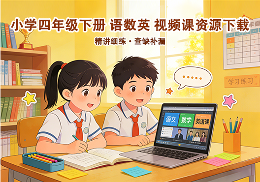小学四年级下册（清华附小）语数英全科 同步视频课教程资源 打包下载-悦享资源